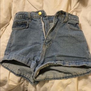 Size 2 super cute high waisted denim shorts